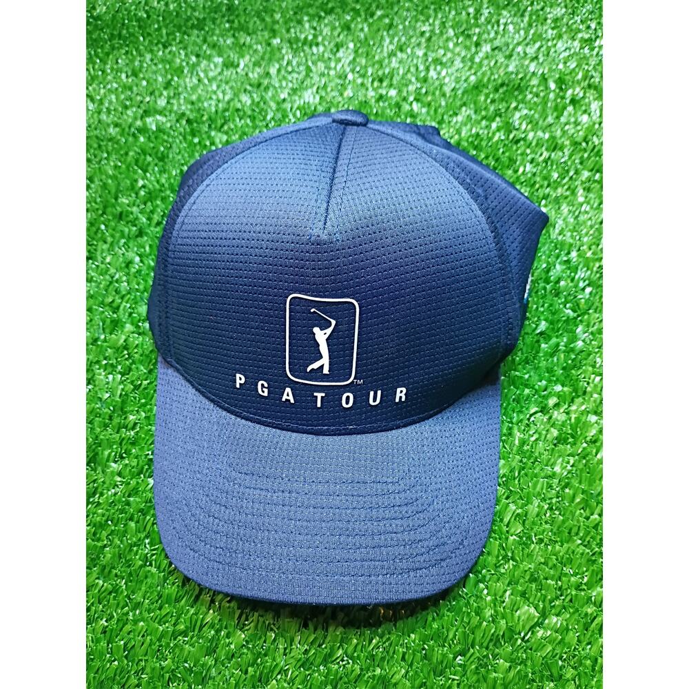 PGA Tour Airflux Mesh Navy Blue Adjustable Golf Hat